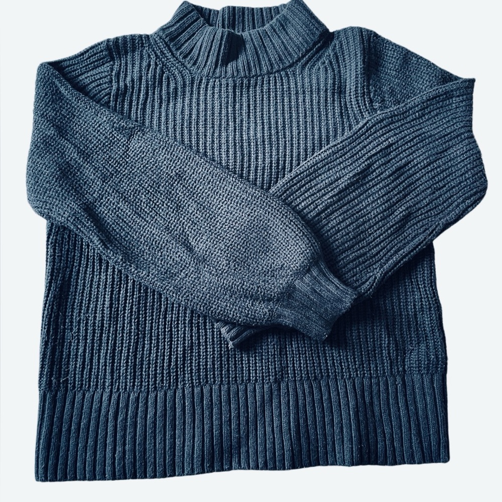 Abercrombie & Fitch Navy Turtleneck Sweater